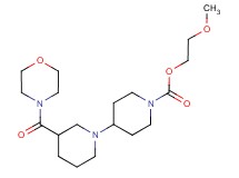 2-methoxyethyl 3-(morpholin-4-ylcarbonyl)-1,4'-bipiperidine-1'-carboxylate