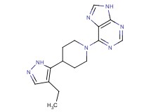 6-[4-(4-ethyl-1H-pyrazol-5-yl)piperidin-1-yl]-9H-purine