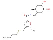 (3aR*,5S*,6S*,7aS*)-2-{4-[(butylthio)methyl]-5-methyl-2-furoyl}octahydro-1H-isoindole-5,6-diol