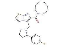 6-(1-azocanylcarbonyl)-5-{[2-(4-fluorophenyl)-1-pyrrolidinyl]methyl}imidazo[2,1-b][1,3]thiazole