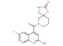 7-[(6-fluoro-2-hydroxy-4-quinolinyl)carbonyl]-1-oxa-3,7-diazaspiro[4.5]decan-2-one