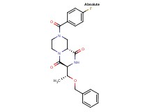 (3S,9aR)-3-[(1R)-1-(benzyloxy)ethyl]-8-(4-fluorobenzoyl)tetrahydro-2H-pyrazino[1,2-a]pyrazine-1,4(3H,6H)-dione