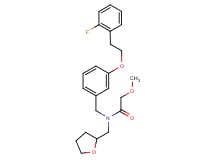 N-{3-[2-(2-fluorophenyl)ethoxy]benzyl}-2-methoxy-N-(tetrahydro-2-furanylmethyl)acetamide