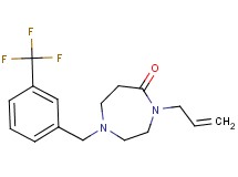 4-allyl-1-[3-(trifluoromethyl)benzyl]-1,4-diazepan-5-one