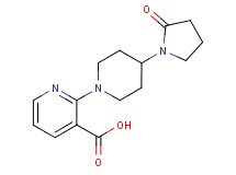 2-[4-(2-oxopyrrolidin-1-yl)piperidin-1-yl]nicotinic acid