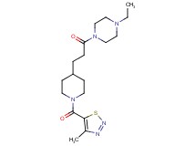 1-ethyl-4-(3-{1-[(4-methyl-1,2,3-thiadiazol-5-yl)carbonyl]-4-piperidinyl}propanoyl)piperazine