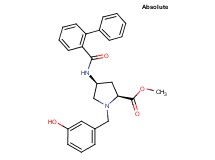 methyl (4S)-4-[(2-biphenylylcarbonyl)amino]-1-(3-hydroxybenzyl)-L-prolinate
