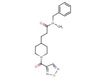 N-benzyl-N-methyl-3-[1-(1,2,5-thiadiazol-3-ylcarbonyl)-4-piperidinyl]propanamide