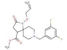 methyl 1-(allyloxy)-8-(3,5-difluorobenzyl)-2-oxo-1,8-diazaspiro[4.5]decane-4-carboxylate