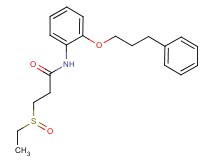 3-(ethylsulfinyl)-N-[2-(3-phenylpropoxy)phenyl]propanamide