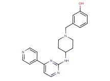 3-[(4-{[4-(4-pyridinyl)-2-pyrimidinyl]amino}-1-piperidinyl)methyl]phenol