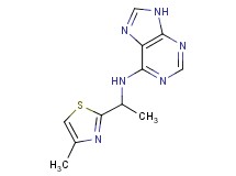 N-[1-(4-methyl-1,3-thiazol-2-yl)ethyl]-9H-purin-6-amine