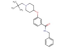 N-benzyl-3-{[1-(2,2-dimethylpropyl)-4-piperidinyl]oxy}benzamide
