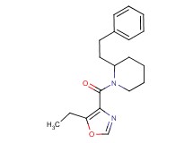 1-[(5-ethyl-1,3-oxazol-4-yl)carbonyl]-2-(2-phenylethyl)piperidine