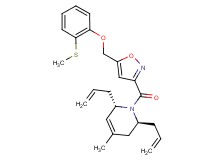 (2S*,6S*)-2,6-diallyl-4-methyl-1-[(5-{[2-(methylthio)phenoxy]methyl}-3-isoxazolyl)carbonyl]-1,2,3,6-tetrahydropyridine