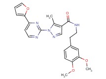 N-[2-(3,4-dimethoxyphenyl)ethyl]-1-[4-(2-furyl)-2-pyrimidinyl]-5-methyl-1H-pyrazole-4-carboxamide