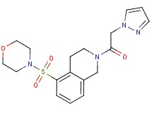 5-(morpholin-4-ylsulfonyl)-2-(1H-pyrazol-1-ylacetyl)-1,2,3,4-tetrahydroisoquinoline