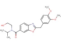 2-(3,4-dimethoxybenzyl)-N-(2-hydroxyethyl)-N-isopropyl-1,3-benzoxazole-6-carboxamide