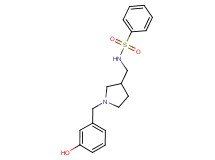 N-{[1-(3-hydroxybenzyl)pyrrolidin-3-yl]methyl}benzenesulfonamide