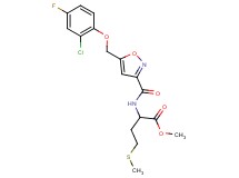 methyl N-({5-[(2-chloro-4-fluorophenoxy)methyl]-3-isoxazolyl}carbonyl)methioninate