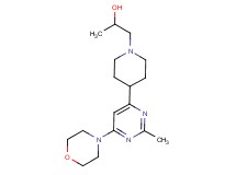 1-{4-[2-methyl-6-(4-morpholinyl)-4-pyrimidinyl]-1-piperidinyl}-2-propanol