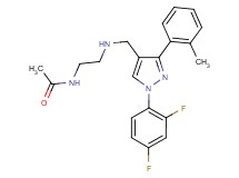 N-[2-({[1-(2,4-difluorophenyl)-3-(2-methylphenyl)-1H-pyrazol-4-yl]methyl}amino)ethyl]acetamide