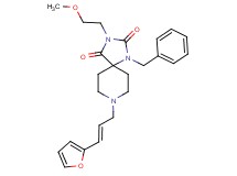 1-benzyl-8-[(2E)-3-(2-furyl)-2-propen-1-yl]-3-(2-methoxyethyl)-1,3,8-triazaspiro[4.5]decane-2,4-dione