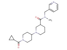 1'-(cyclopropylcarbonyl)-N-methyl-N-(pyridin-3-ylmethyl)-1,4'-bipiperidine-3-carboxamide