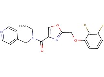 2-[(2,3-difluorophenoxy)methyl]-N-ethyl-N-(4-pyridinylmethyl)-1,3-oxazole-4-carboxamide