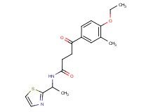 4-(4-ethoxy-3-methylphenyl)-4-oxo-N-[1-(1,3-thiazol-2-yl)ethyl]butanamide
