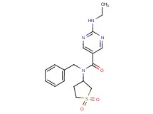N-benzyl-N-(1,1-dioxidotetrahydro-3-thienyl)-2-(ethylamino)pyrimidine-5-carboxamide
