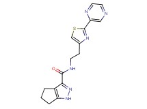 N-[2-(2-pyrazin-2-yl-1,3-thiazol-4-yl)ethyl]-1,4,5,6-tetrahydrocyclopenta[c]pyrazole-3-carboxamide