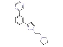 2-(3-{1-[2-(1-pyrrolidinyl)ethyl]-1H-pyrazol-3-yl}phenyl)pyrazine