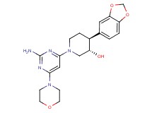 (3S*,4S*)-1-(2-amino-6-morpholin-4-ylpyrimidin-4-yl)-4-(1,3-benzodioxol-5-yl)piperidin-3-ol
