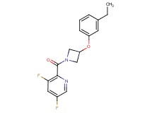2-{[3-(3-ethylphenoxy)-1-azetidinyl]carbonyl}-3,5-difluoropyridine