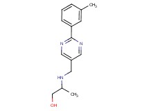 2-({[2-(3-methylphenyl)pyrimidin-5-yl]methyl}amino)propan-1-ol
