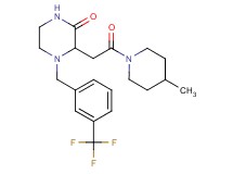 3-[2-(4-methyl-1-piperidinyl)-2-oxoethyl]-4-[3-(trifluoromethyl)benzyl]-2-piperazinone