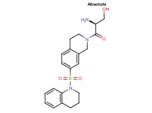 (2S)-2-amino-3-[7-(3,4-dihydroquinolin-1(2H)-ylsulfonyl)-3,4-dihydroisoquinolin-2(1H)-yl]-3-oxopropan-1-ol
