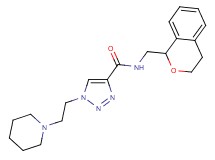 N-(3,4-dihydro-1H-isochromen-1-ylmethyl)-1-[2-(1-piperidinyl)ethyl]-1H-1,2,3-triazole-4-carboxamide