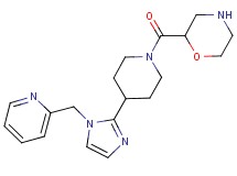 2-({4-[1-(2-pyridinylmethyl)-1H-imidazol-2-yl]-1-piperidinyl}carbonyl)morpholine