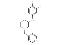 N-(3,4-difluorophenyl)-1-(4-pyridinylmethyl)-3-piperidinamine