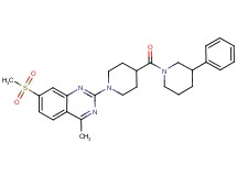 4-methyl-7-(methylsulfonyl)-2-{4-[(3-phenyl-1-piperidinyl)carbonyl]-1-piperidinyl}quinazoline