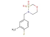4-(4-fluoro-3-methylbenzyl)-1,3,4-oxathiazinane 3,3-dioxide