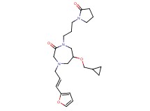 6-(cyclopropylmethoxy)-4-[(2E)-3-(2-furyl)-2-propen-1-yl]-1-[3-(2-oxo-1-pyrrolidinyl)propyl]-1,4-diazepan-2-one