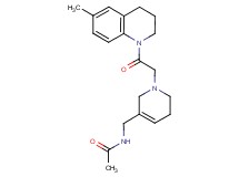 N-({1-[2-(6-methyl-3,4-dihydroquinolin-1(2H)-yl)-2-oxoethyl]-1,2,5,6-tetrahydropyridin-3-yl}methyl)acetamide