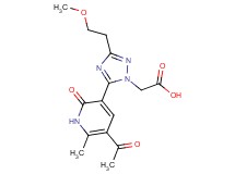 [5-(5-acetyl-6-methyl-2-oxo-1,2-dihydropyridin-3-yl)-3-(2-methoxyethyl)-1H-1,2,4-triazol-1-yl]acetic acid