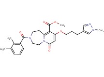 methyl 3-(2,3-dimethylbenzoyl)-9-[3-(1-methyl-1H-pyrazol-4-yl)propoxy]-7-oxo-1,2,3,4,5,7-hexahydropyrido[1,2-d][1,4]diazepine-10-carboxylate