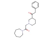 1-{1-[2-(1-azepanyl)-2-oxoethyl]-3-piperidinyl}-2-phenylethanone