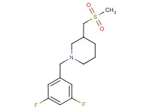 1-(3,5-difluorobenzyl)-3-[(methylsulfonyl)methyl]piperidine