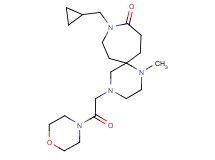 9-(cyclopropylmethyl)-1-methyl-4-(2-morpholin-4-yl-2-oxoethyl)-1,4,9-triazaspiro[5.6]dodecan-10-one